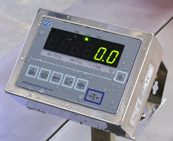 Il display di acciaio inossidabile della bilancia di transito calibrata è protetto secondo IP 65.