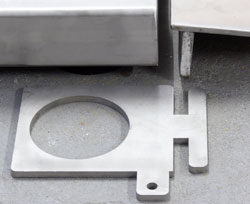 Placca di fissaggio della bilancia di transito di acciaio inox per fissare la bilancia e le rampe al suolo (4 x comprese nella spedizione)