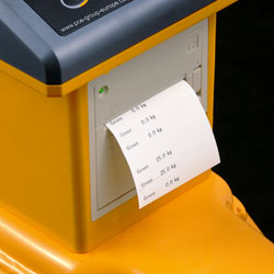 Stampa di una pesatura con il transpallet pesatore PCE-PTS 2.