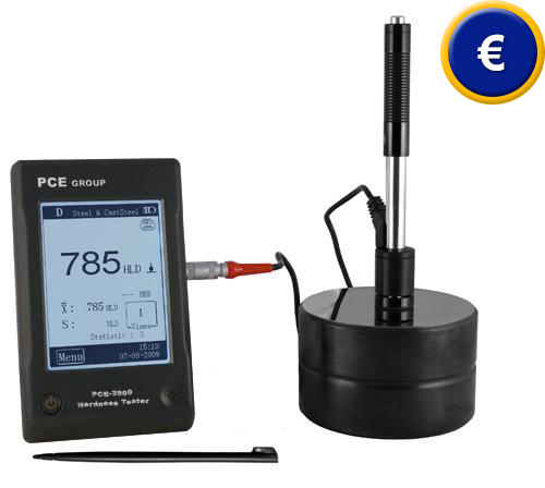 Durometro PCE-2900 moderno, dinamico con display tattile e struttura di plastica ABS