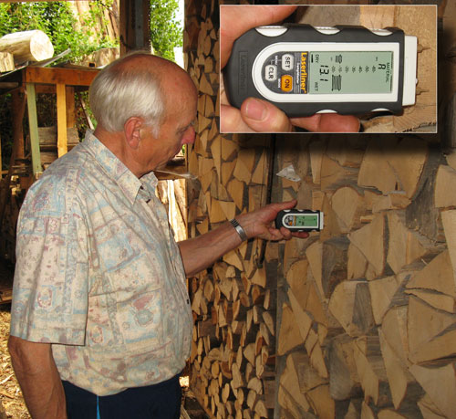 Con il misuratore di umidit pu misurare tanto nel pino come nel faggio e altri materiali (da costruzione).