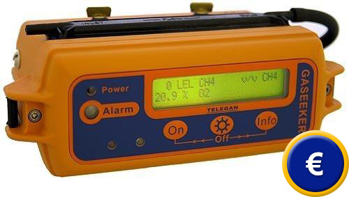 Visione dell'analizzatore di gas esplosivi Gaseeker
