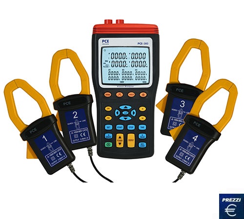 Analizzatore di potenza a tre fasi PCE-360 sullo shop online
