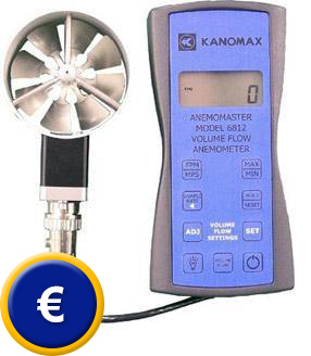 Anemometro della serie KM (modello 6812) con sonda a ventola esterna