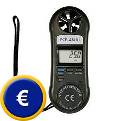 Anemometro per la velocit� del vento PCE-AM81.