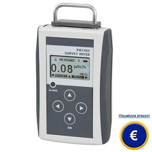 Dosimetro PM-1405 grande display e allarme