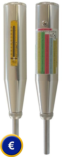 Questo durometro PCE-HT-225A ha un corpo percussore integrato.