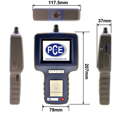 Dimensioni dell'endoscopio PCE-VE 350N