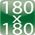 Risoluzione fino a un massimo di 180 x 180 pixel