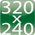 Risoluzione fino a un massimo di 320x 240 pixel