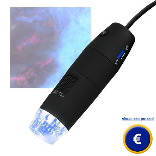Microscopio USB con luce ultravioletta PCE-MM 200 UV