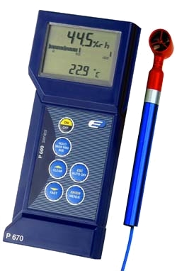 Misuratore per l'aria e acqua P-670 M.