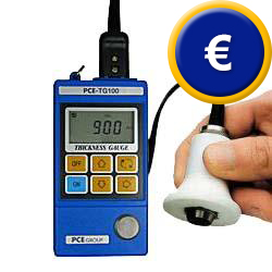 Misuratore di spessore di materiale PCE-TG110 per acciaio.