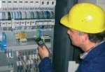 Misuratore laser per temperatura MS-Plus per la manutenzione elettrica.