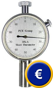 Misuratore di durezza PCE-DX-A per misurare la durezza Shore A .