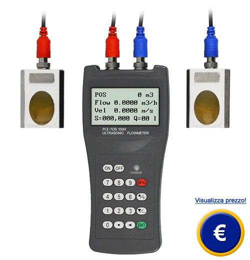 Misuratore di flusso per liquidi serie PCE-TDS 100H / HS 