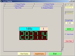Software schermo e grafico della misuratore di frequenza universale PCE-FC27