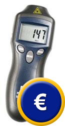 Misuratore di giri manuale ottico PCE-DT62
