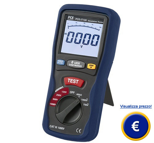 Misuratore di isolamento PCE-IT100
