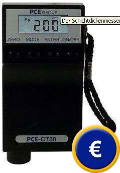 Misuratore di spessore di rivestimenti PCE-CT 30.
