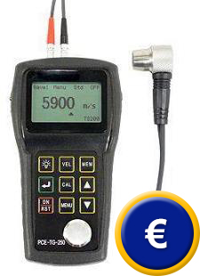 Misuratore di spessori a ultrasuoni PCE-TG 250