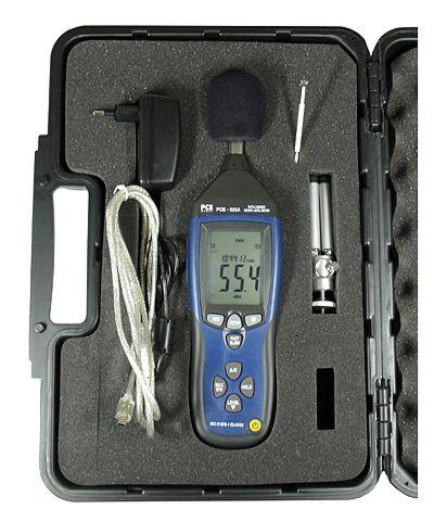 Contenuto della spedizione misuratore di suono PCE-322 A