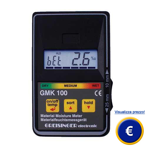 Misuratore di umidità di materiale capacitativo GMK 100