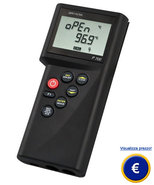 Misuratore di temperatura a contatto P-700 di grande precisione.