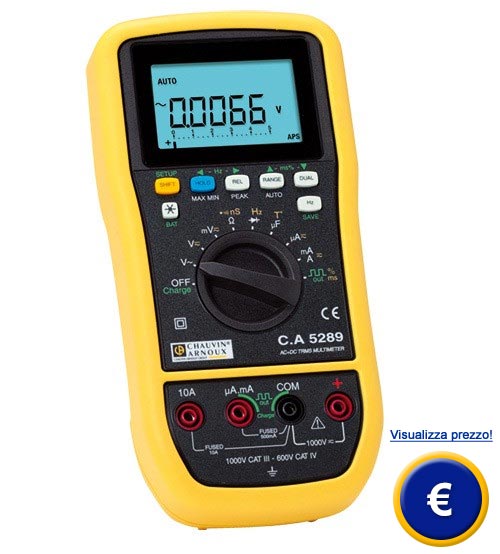 Multimetro AC + DC TRMS C.A 5289