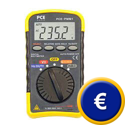 Multimetro tascabile ultrapiano PCE-PMM 1