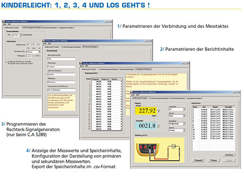 Istruzioni del software C.A 528x per PC per il TRMS DMM C.A 5287