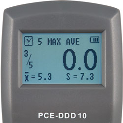 Display del durometro PCE-DDD 10