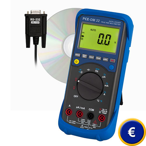 Multimetro con datalogger PCE-DM 22 sullo shop online