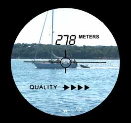 Il distanziometro si può utilizzare anche in alto mare. È possibile determinare la distanza anche in presenza di nebbia