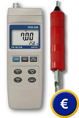 Il pHmetro PCE-228 M include l'elettrodo CPC-OSH-12-01.