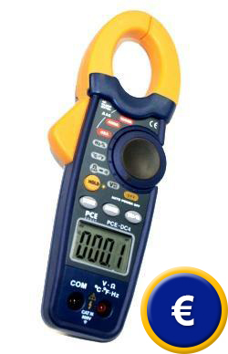 Pinza di corrente PCE-DC4 fino a 1000 amper.