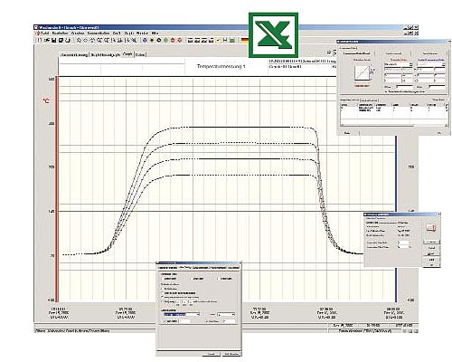 Software per il registratore di temperatura PCE-T 300.