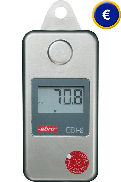 Registratore di precisione per temperatura e umidità EBI 2-TH 6