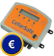 Rilevatore di gas di CO2 Cellar Safe.