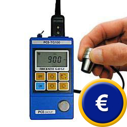 Spessimetro di materiale PCE-TG120 per condutture di pressione