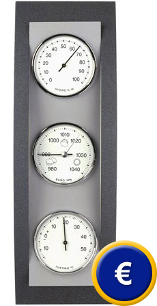 Stazione meteorologica Domatic faggio, antracite / alluminio
