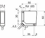 Disegno: Sensore laser OWLC del tachimetro contatore digitale.