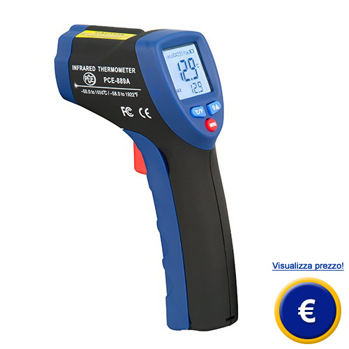Tester di temperatura senza contatto PCE-889A sullo shop online