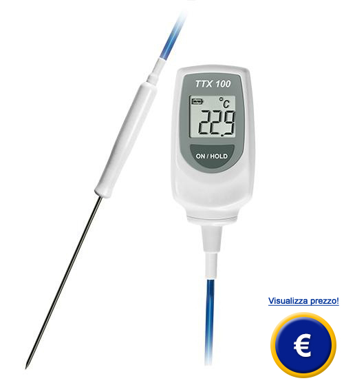 Termometro a penetrazione TTX 100 con sensore fisso