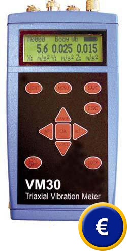 Vibrometro per il corpo umano secondo la ISO 10326-1, 2631, 5349, 7096.