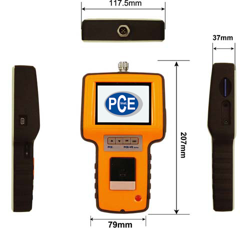 Dimensioni del videoendoscopio PCE-VE 320/330/340.