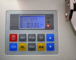 Display LCD del misuratore di coppia, con illuminazione dello sfondo blu