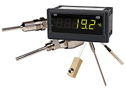Gli indicatori di temperatura processano il segnale dei sensori di temperatura e li indicano nel display.