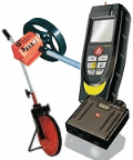 Metri laser per determinare distanze con precisione.
