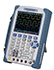 Voltmetri a mano (5 MHz), voltmetri (effettivo reale), contatore di frequenza (45 MHz), generatore di funzioni (5 MHz), misuratore di rivoluzioni, misuratore dell'angolo di chiusura e analizzatore logico combinati in uno strumento (con software e cavo di dati).